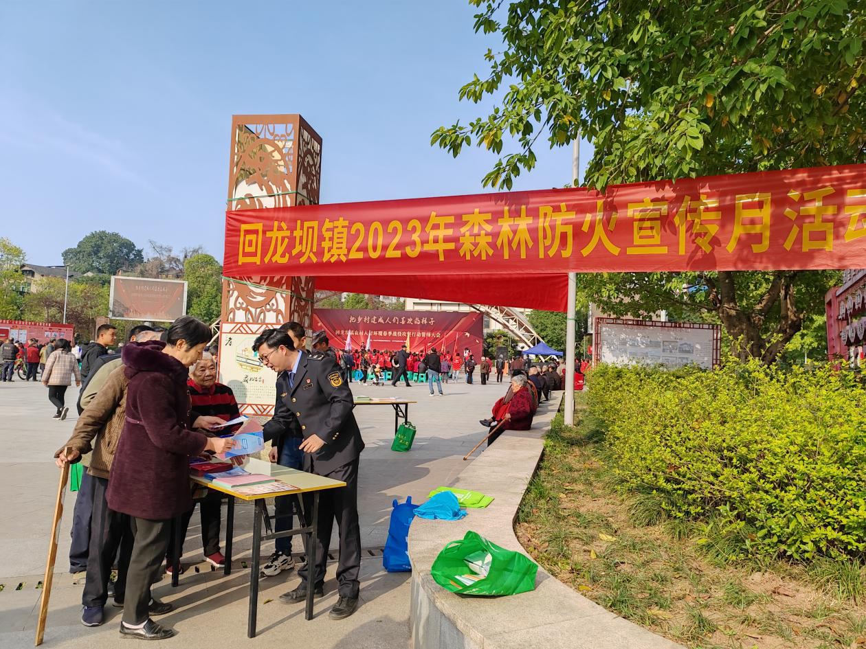 回龙坝镇：开展森林防火宣传活动