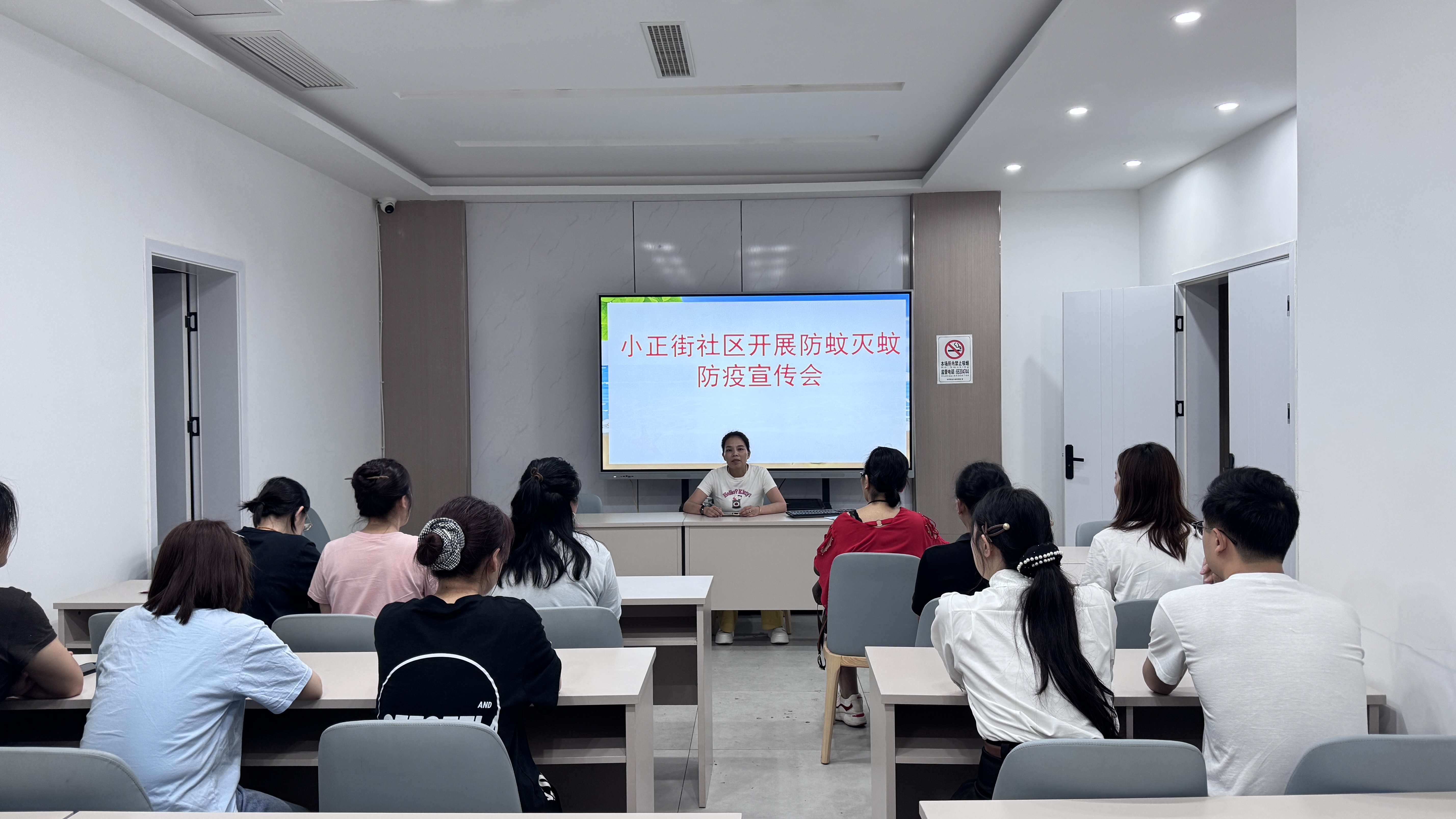 小正街社区召开防蚊灭蚊防疫宣传会