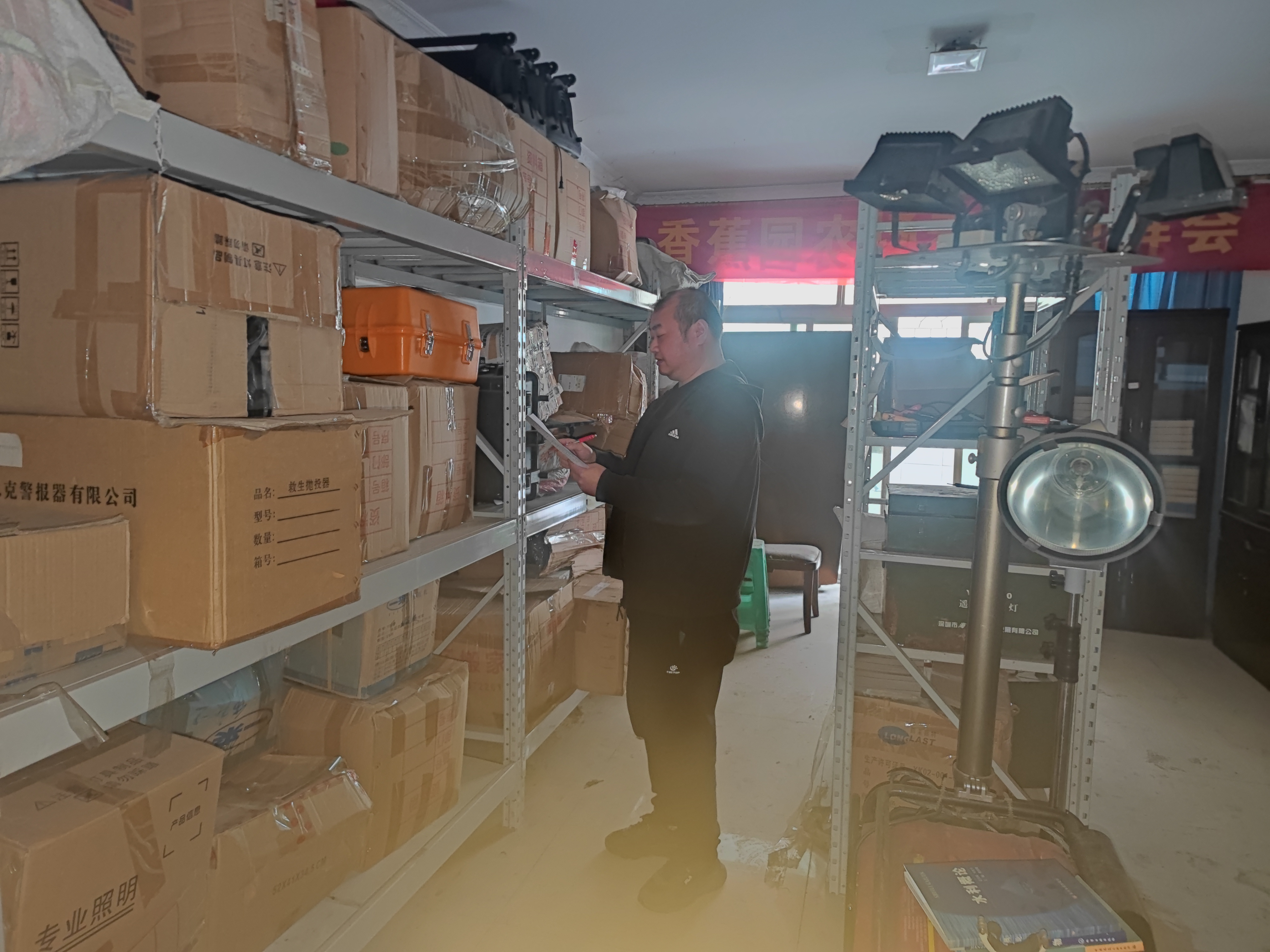 区农业农村委开展汛后防汛物资维保工作